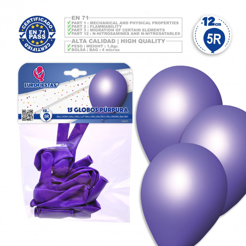 Globos 5r 15 purpura