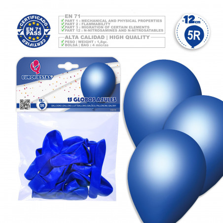 Globos 5r 15 azul