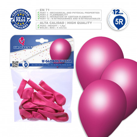 Globos 5r 15 fucsia