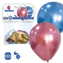 Globos 12r chrome 4 colores surtidos