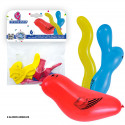 Globos 6 pato pajaro serpiente colores surtidos