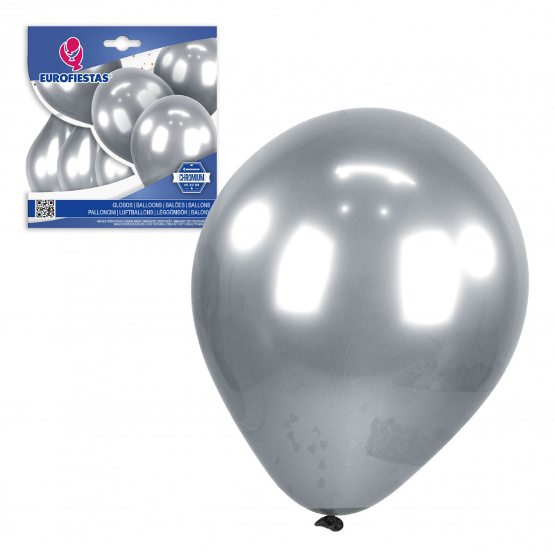 Globo cromado 4 plata