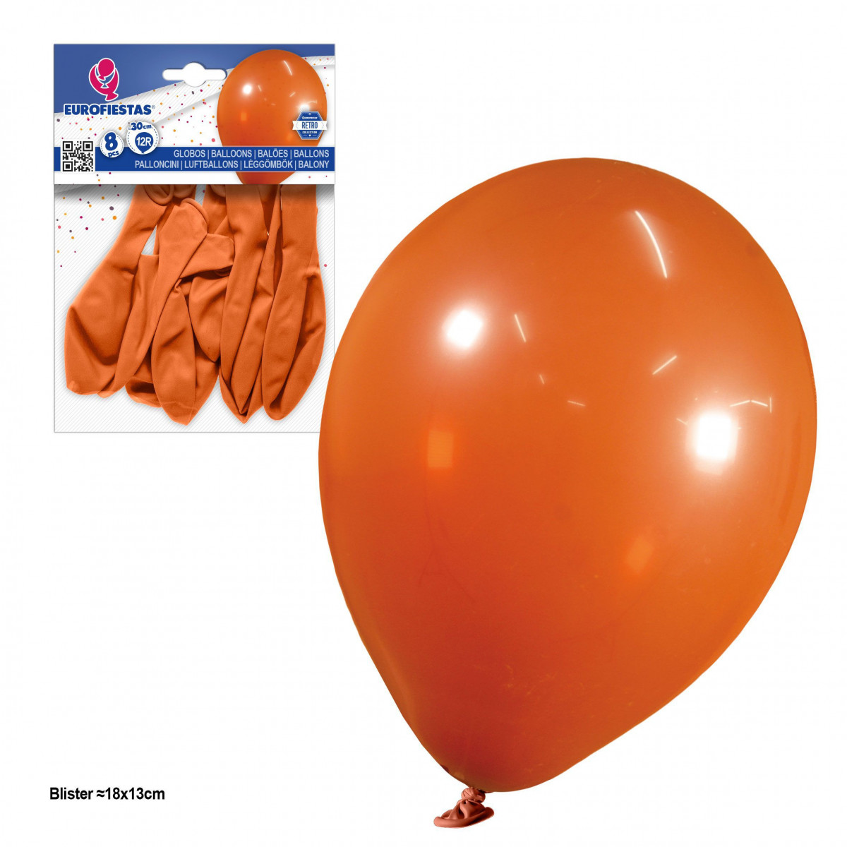 Globos 12r 2 8g 8pcs retro cafe