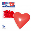 Globos forma corazon rojo 30pcs