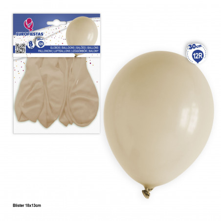 Globos 12r 8pcs marfil