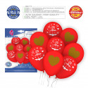 Set globos te amo rojo