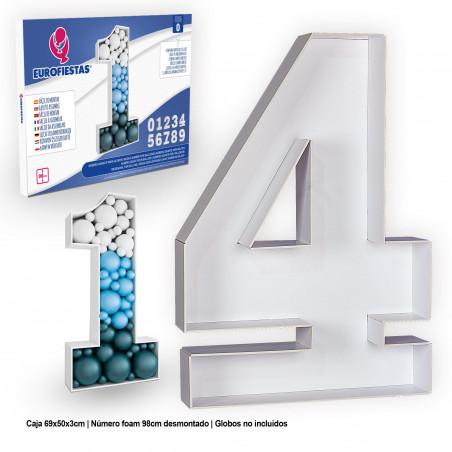 Estructura foam para globos gigante numero 4