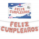 Set globos foil feliz cumpleaños oro rosa