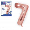 Globo foil oro rosa 1m nº 7
