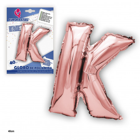 Globo foil oro rosa 40cm k
