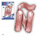 Globo foil oro rosa 40cm ñ