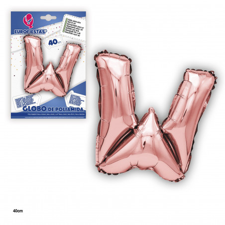 Globo foil oro rosa 40cm w