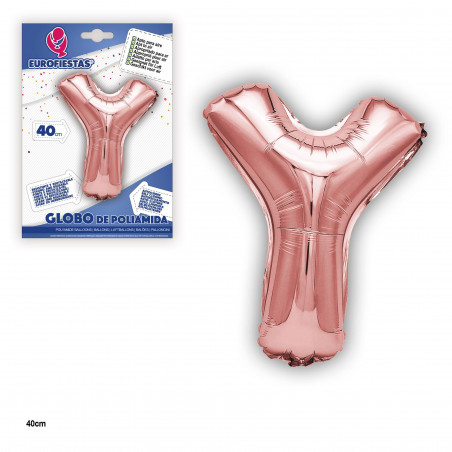 Globo foil oro rosa 40cm y