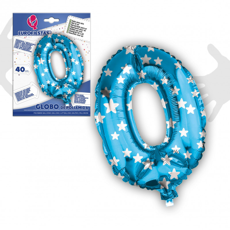 Globo foil 0 azul40cm