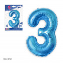 Globo foil 1m azul 3