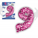 Globo foil 9 rosa40cm