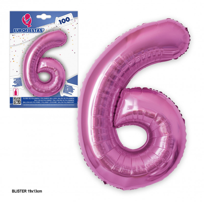 Globo foil 1m fucsia 6
