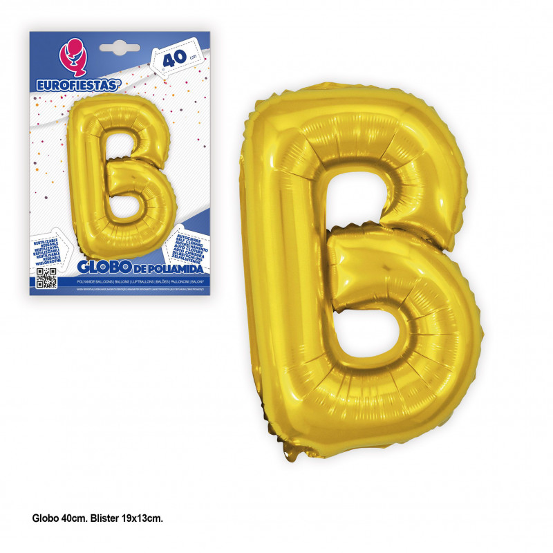 Globo foil 40cm.oro brillo b