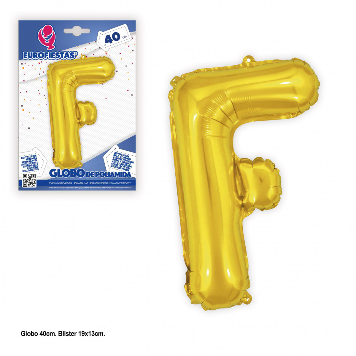 Globos foil 40cm.oro brillo f