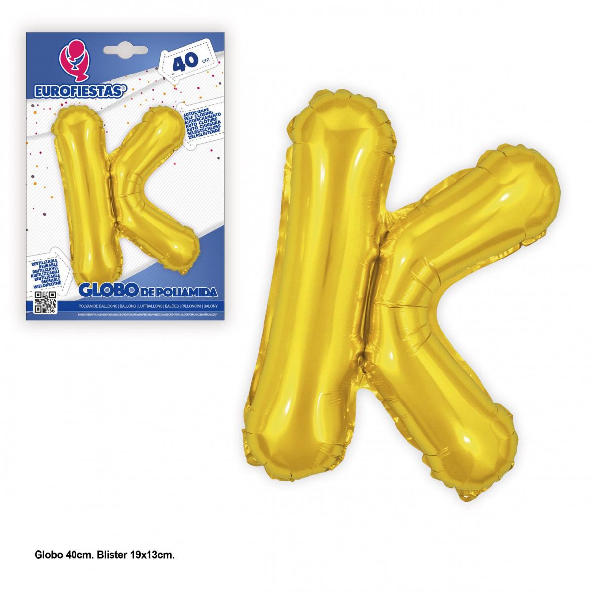 Globo foil 40cm.oro brillo k