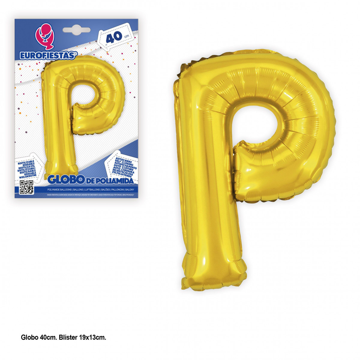 Globo foil 40cm.oro brillo p