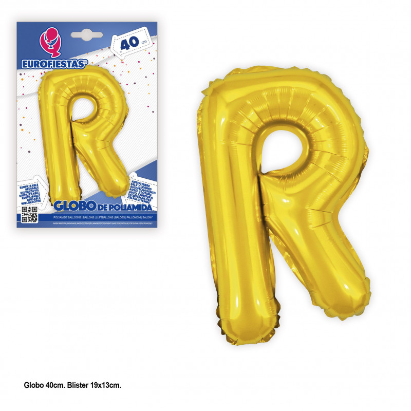 Globo foil 40cm.oro brillo r