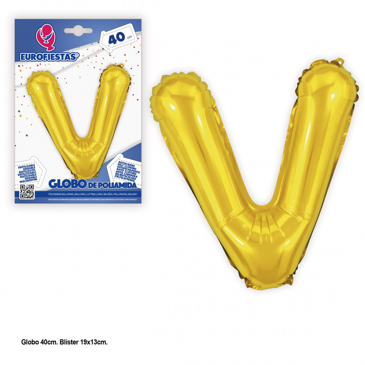 Globos foil 40cm.oro brillo v