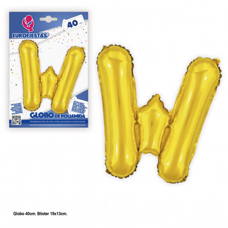 Globo foil 40cm.oro brillo w