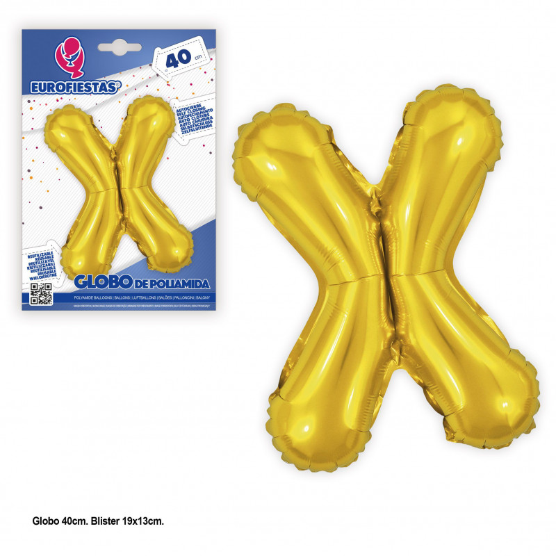 Globo foil 40cm.oro brillo x