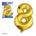 Globos foil 1m 8 oro
