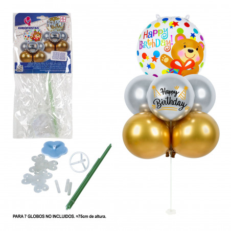 Estructura arbol de globos una vara para 7 globos h75cm