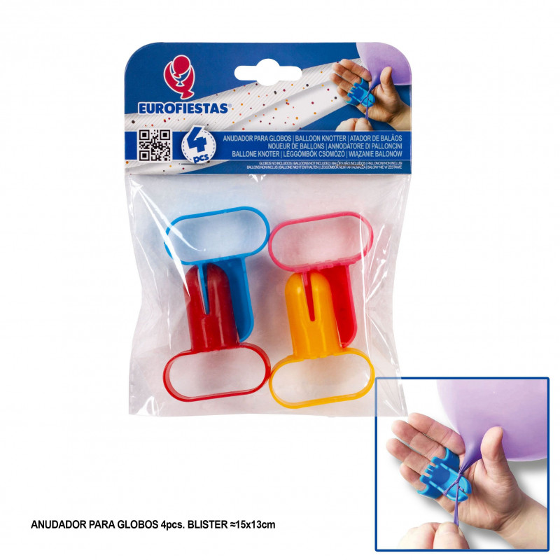 Anudador para globos 4pcs