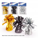 Contrapeso para globos helio oro plata y negro mate 3ms