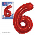Globo foil 1m rojo 6
