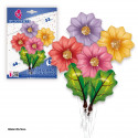 Set globos flores y hojas