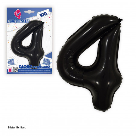 Globo foil 1m negro nº 4