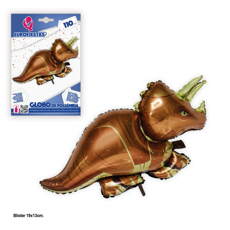 Globo foil 110x60cm tricerator marron