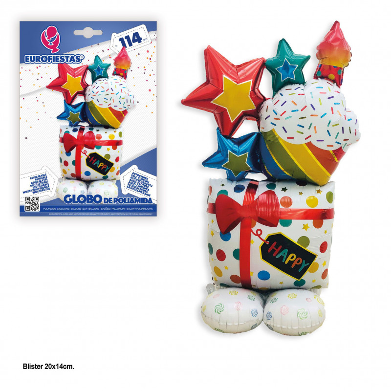 Globo foil 112cm base