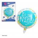 Globo foil redondo azul es un niño