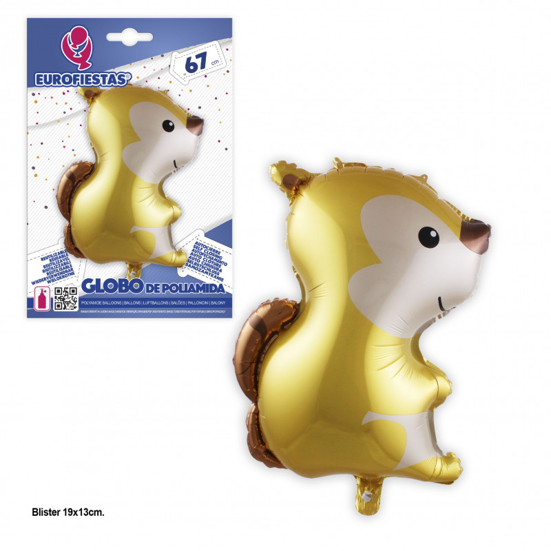 Globo foil ardilla 67cm