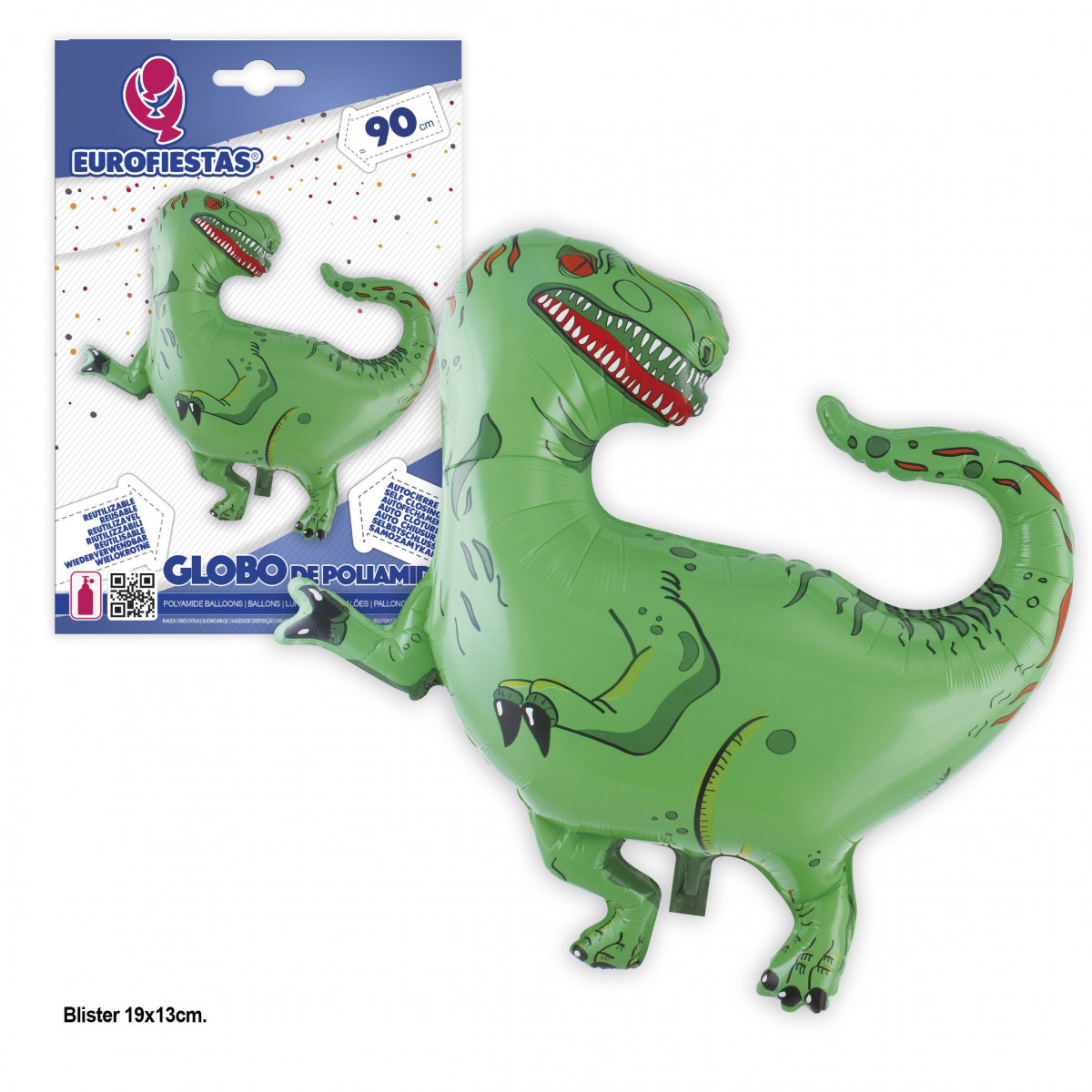 Globo foil tiranosaurio 90cm
