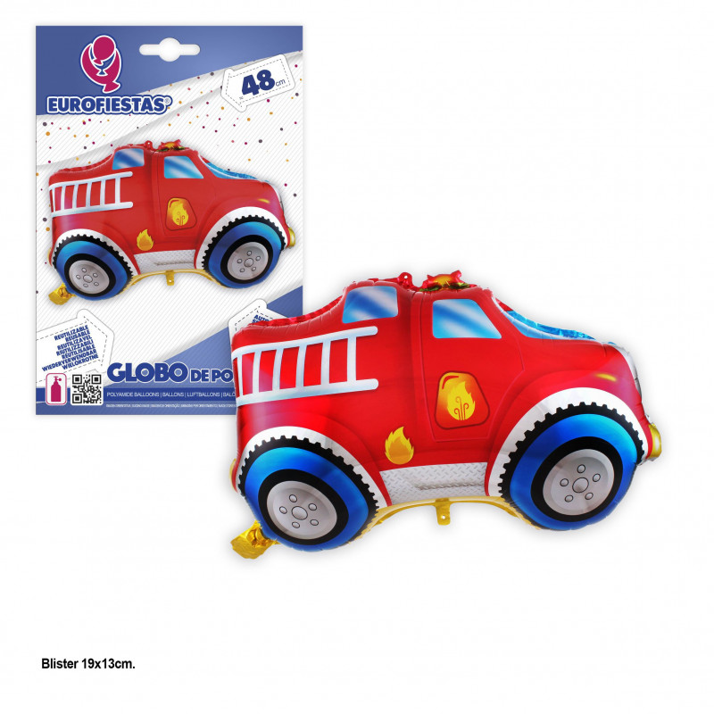 Globo foil camion bomberos 48cm