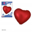 Globo foil corazon 45cm rojo mate
