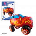 Globo foil coche de pie 64cm rojo