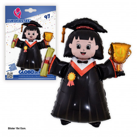 Globo foil niña graduada 97cm