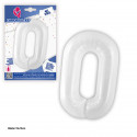 Globo foil 1m blanco 0
