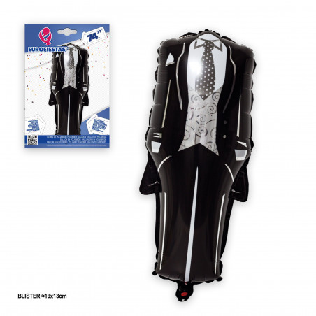 Globo foil traje novio 74cm