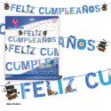 Guirnalda feliz cumpleaños elementos pirata
