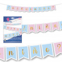 Guirnalda baby shower colores niño o niña