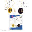 Espirales decora.negro oro circulos 18